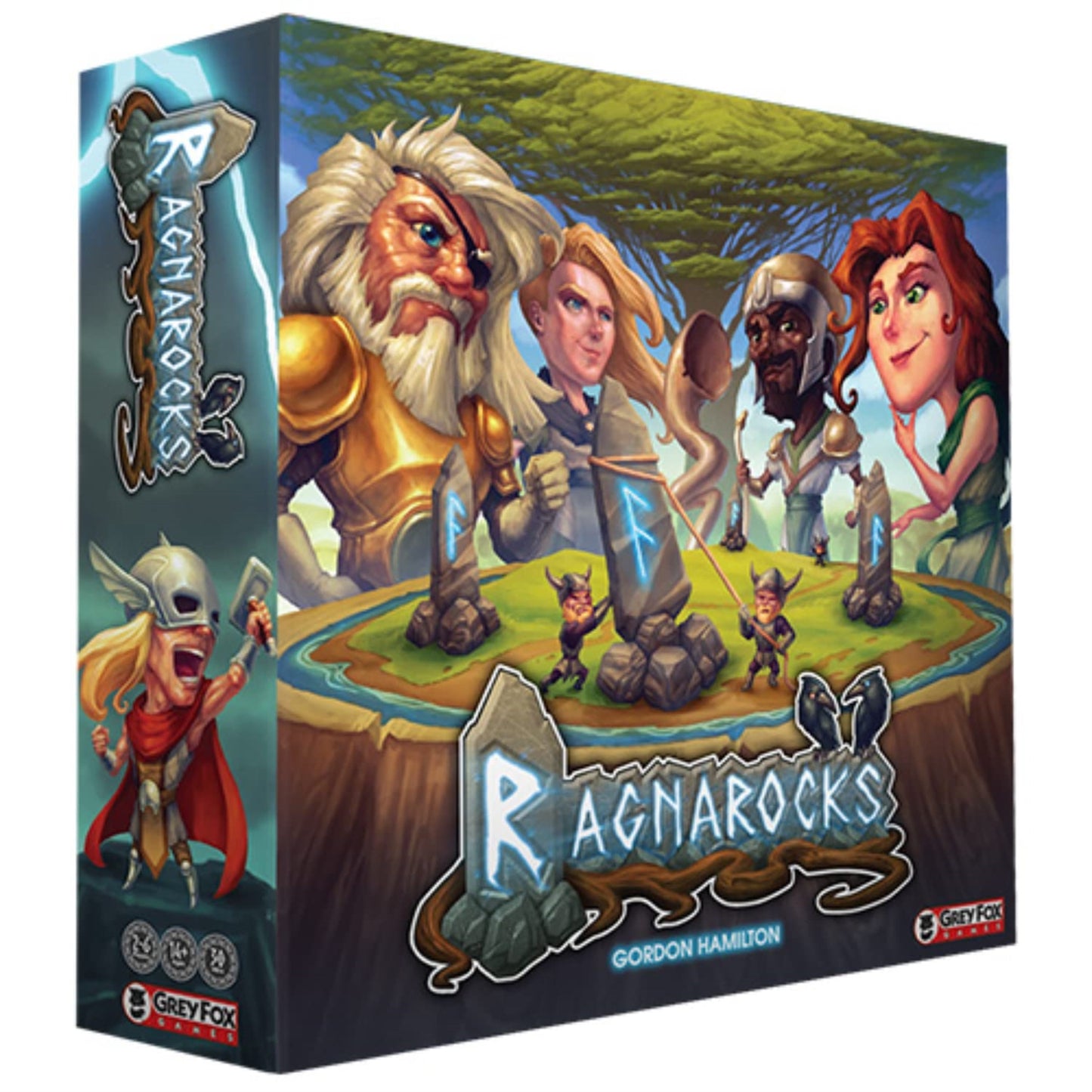 Grey Fox Games Ragnarocks - Take On The Role Of A Viking, 2-6 Player Area Control Game, Ages 10+