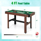 48 Inch Pool Wooden Game Table with Full Set of Ballsfor Kids and Adults