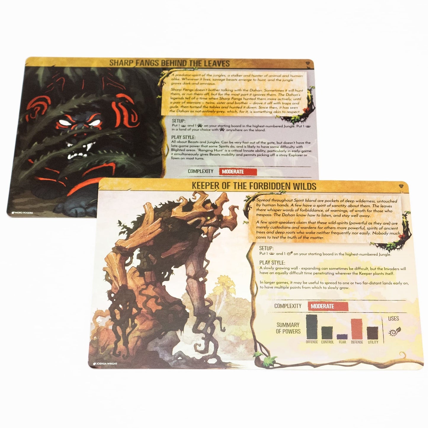Greater Than Games Spirit Island Branch &Claw: enhanced Foil Spirit Panels - 2 Panels to Replace Existing Game Cards  Greater Than Games