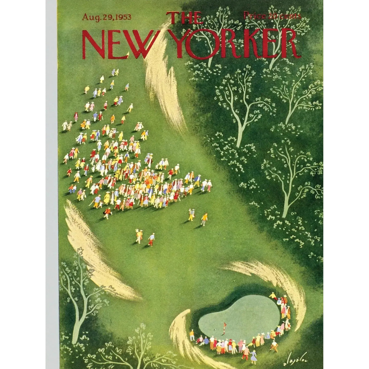 Gathering on the Green The New Yorker 750 Piece Jigsaw Puzzle NYPC