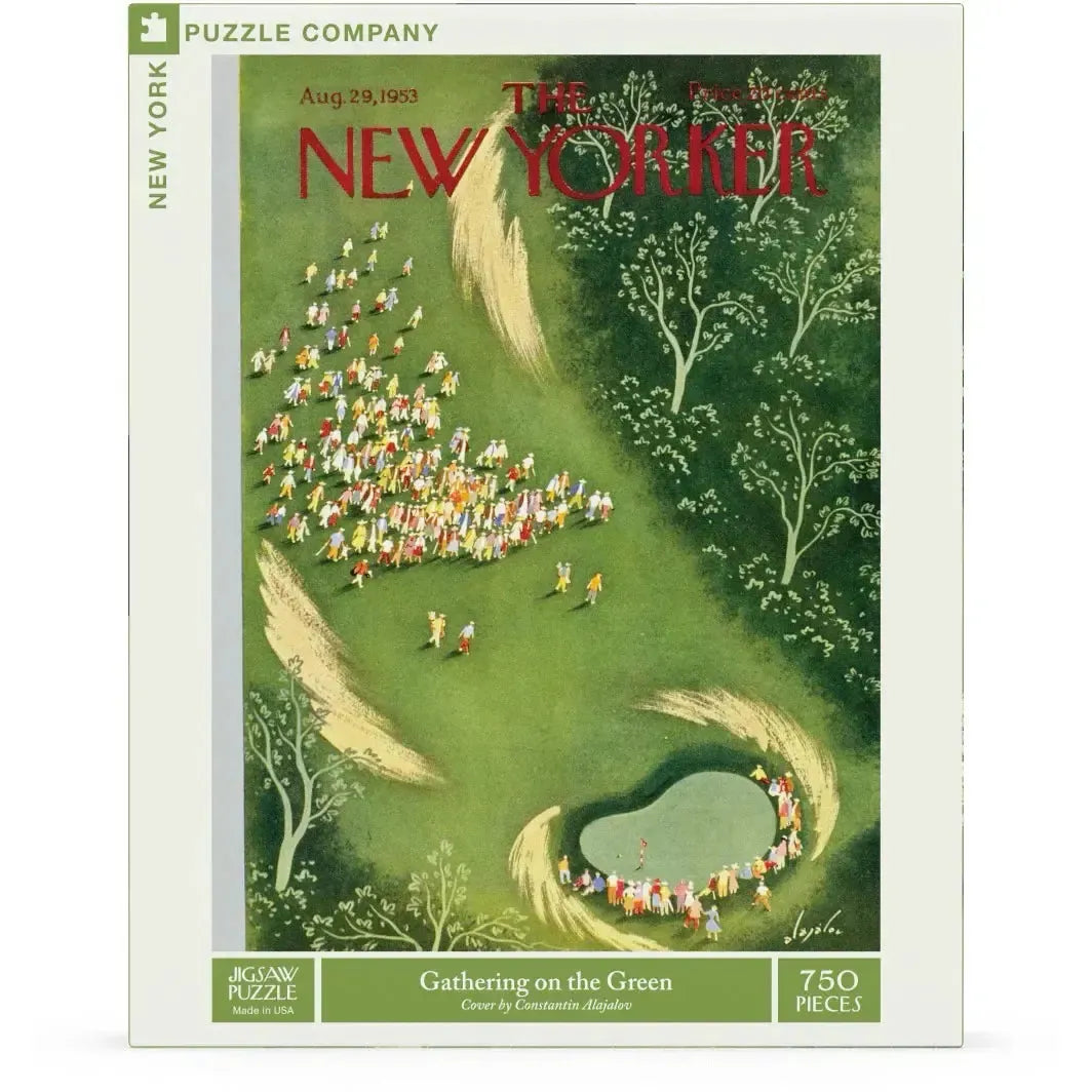 Gathering on the Green The New Yorker 750 Piece Jigsaw Puzzle NYPC