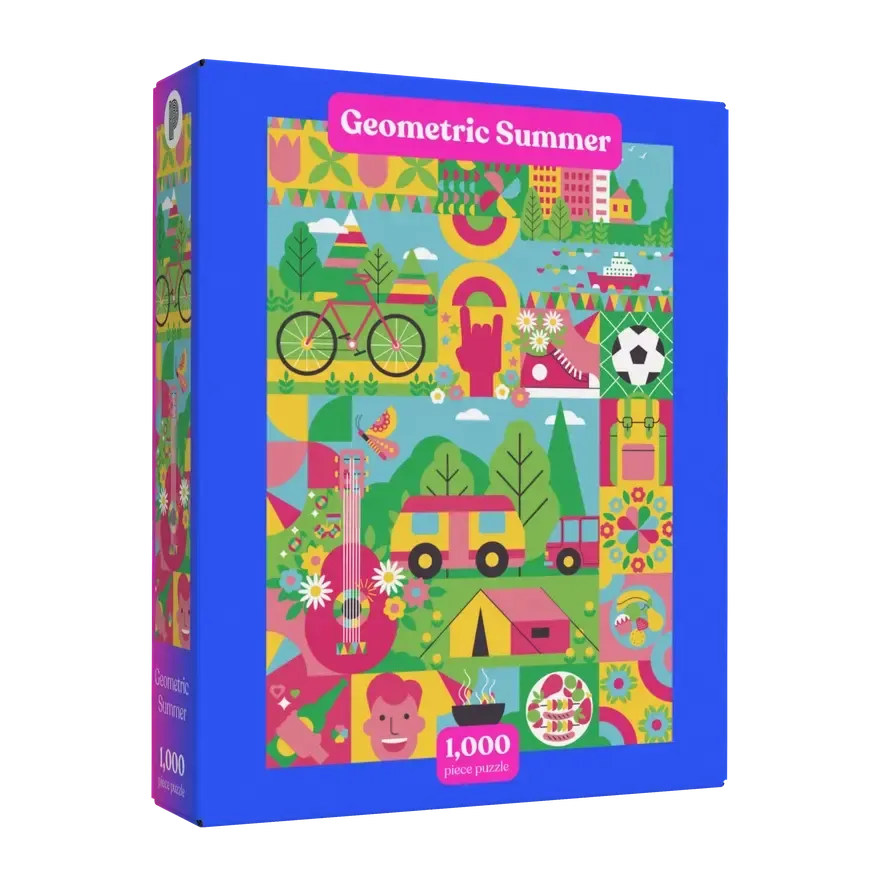 Geometric Summer 1000 Piece Jigsaw Puzzle Puzzledly