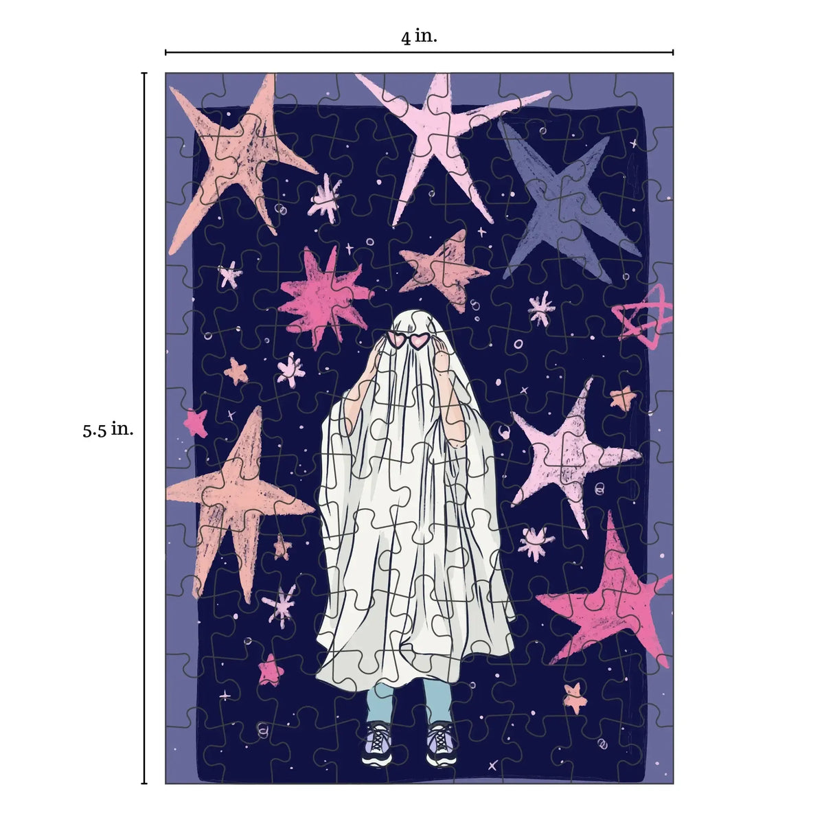 Ghost 99 Piece Mini Jigsaw Puzzle Puzzledly