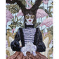 Girl with Pink Flamingos 1000 Piece Jigsaw Puzzle Pomegranate