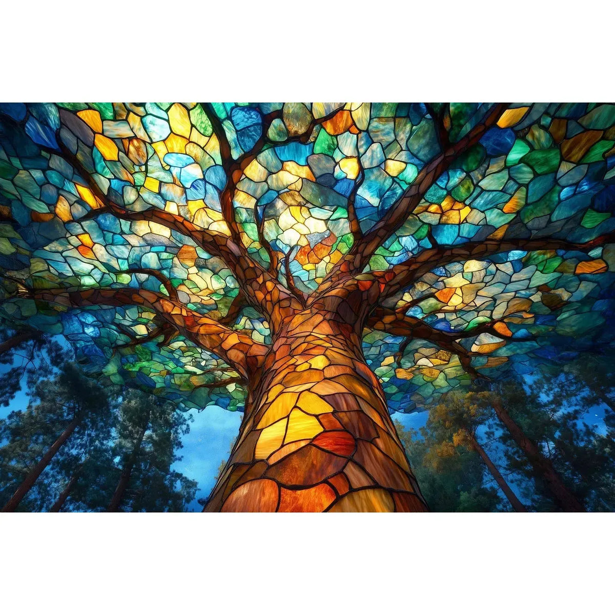 Glass Canopy 1000 Piece Jigsaw Puzzle Trippy