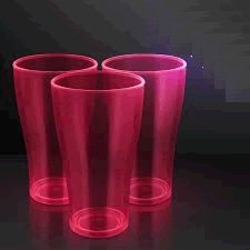 Glow In The Dark Glass Pink
