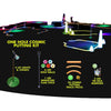 Glow in the Dark Miniature Golf Putting Kit Outdoor