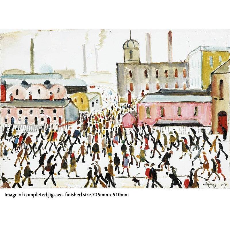 Going to Work by LS Lowry 1000 Piece Jigsaw Puzzle Flame Tree