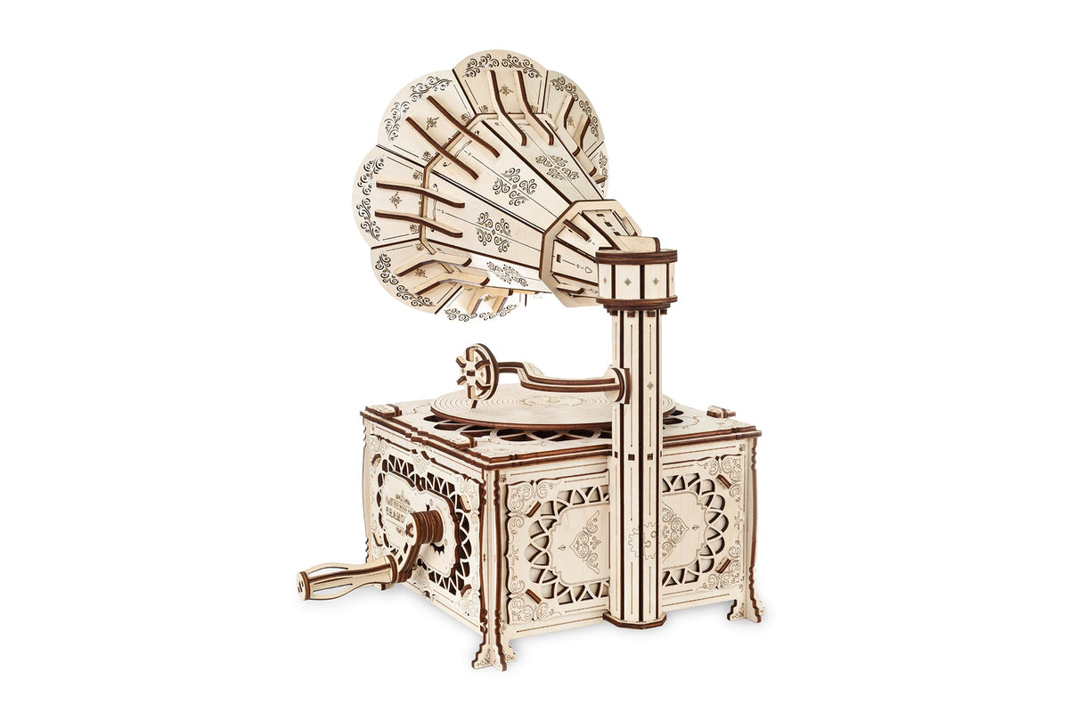 Gramophone — Mechanical Wooden Model, 321 Pieces