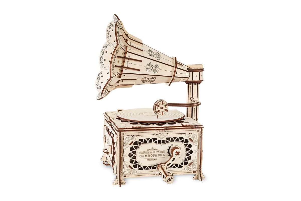 Gramophone — Mechanical Wooden Model, 321 Pieces