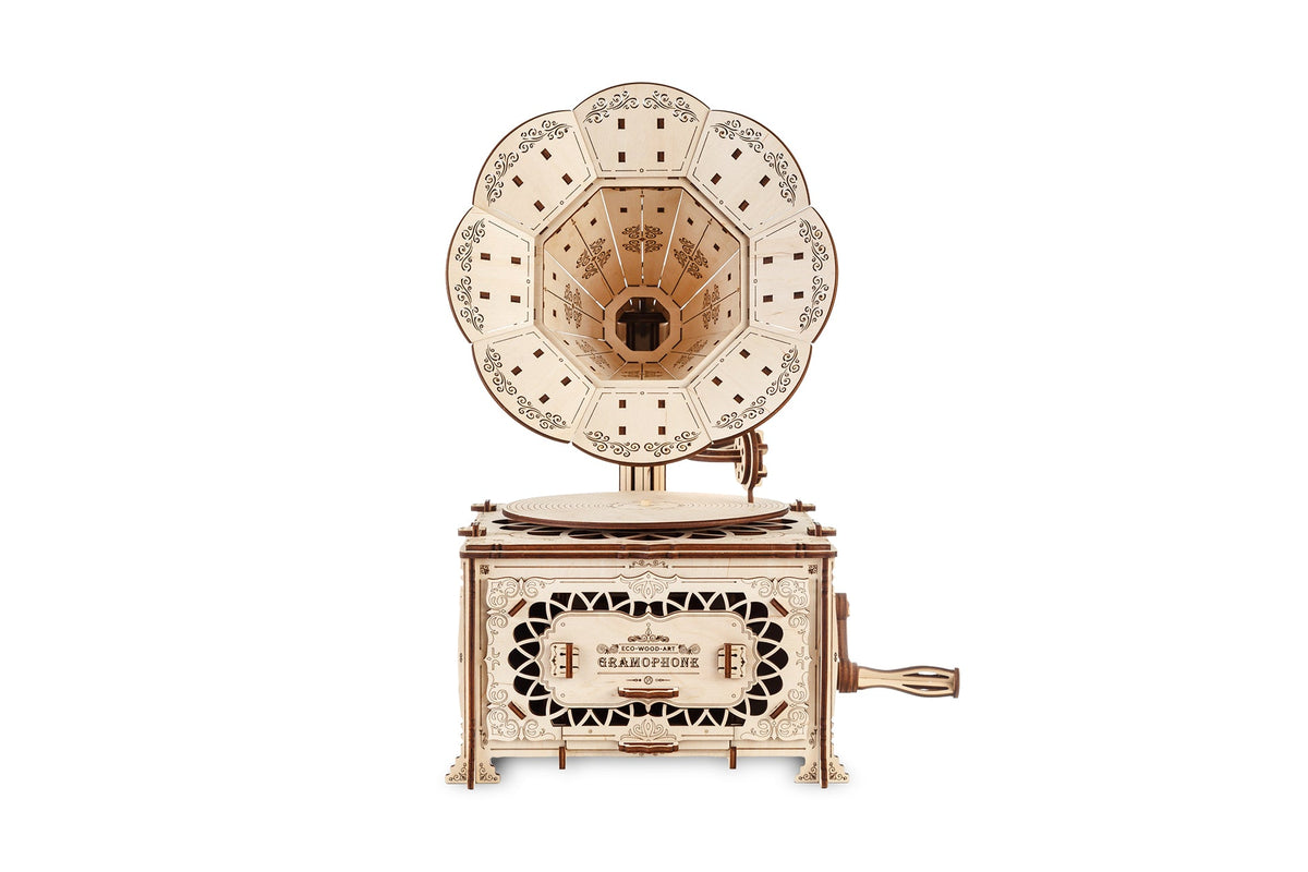 Gramophone — Mechanical Wooden Model, 321 Pieces