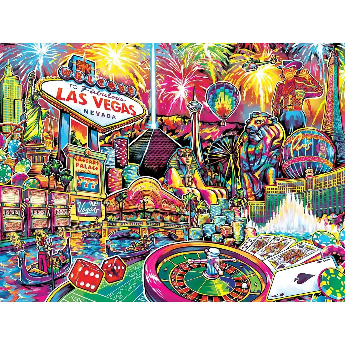 Greetings from Las Vegas 550 Piece Jigsaw Puzzle MasterPieces