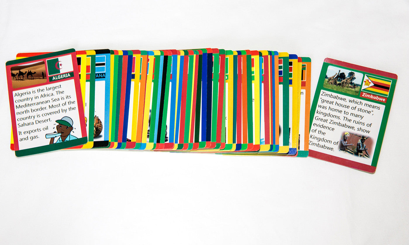 Educational Africa Fact Cards For Kids
