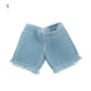 2022 Newest Multi Style Denim 11.5"Jeans Bottoms Shorts For Doll Clothes Outfits Short Pants For Blythe 1/6 Dolls Accessories