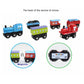Children Toys Wooden Magnetic Train Car Locomotive Model Car Toy Brand Tracks Railway Locomotives Toys for Child Birthday Gift