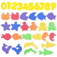 Bathtub Bathroom Education Learning Toys Foam Letters Alphanumeric Total Bubble Stickers Children's Puzzle DIY Toy Set 36Pcs New