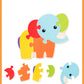 Baby Wooden 3D Puzzles Tangram Shapes Learning Educational Cartoon Animal Intelligence Jigsaw Toys For Children Gift