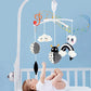 Animal Music Box Black and White Bed Bell Toy Baby Crib Rattles Baby Toys 0-12 Months Infant Clockwork Toy Mobile Newborn Toys