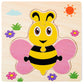 Baby Wooden 3D Tangram Puzzle – Educational Cartoon Animal Toy