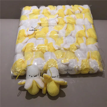 10PCS/LOT Small 6CM New Banana Plush Stuffed TOY  Wedding Bouquet TOY DOLL