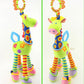 New Soft Cute Giraffe Animal Handbells Rattles Mobile Plush Infant Baby Handle Toys Hot Selling WIth Teether Newborn Baby Gifts