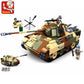 Military Operation Overlord Constructor Tank Truck Atlantic Fortress Aircraft Land Boat Army Building Blocks Brinquedos Toys