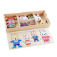 Cartoon Wooden Toy Rabbit Changing Clothes Puzzles Montessori Educational Dress Changing Jigsaw Puzzle Toys Children Kids Gifts