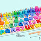 3D Preschool Children Educational Toys Wooden Montessori Arithmetic Magnetic Fishing Digital Shape Matching Building Block Toys