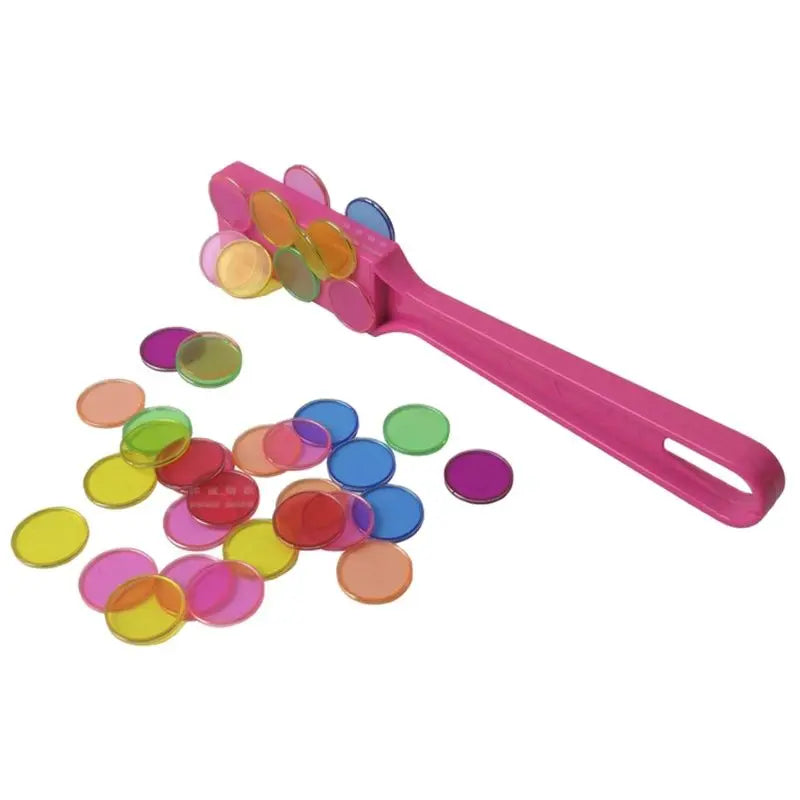 Plastic Color Magnetic Circular Sheet Stick Physics Science Magnetic Experiment Game Montessori Color Learning Teaching Aid