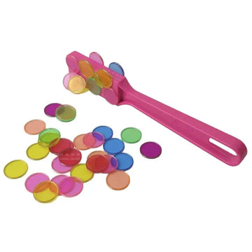 Plastic Color Magnetic Circular Sheet Stick Physics Science Magnetic Experiment Game Montessori Color Learning Teaching Aid