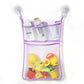 Baby Shower Bath Toys White Baby Kids Toy Storage Mesh with Strong Suction Cups Toy Bag Net Bathroom Organizer for Kids Toddlers