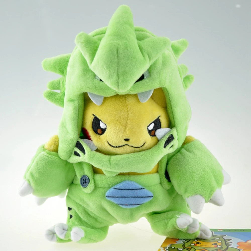 Cos Eevee Pikachu Cosplay Plush Toy Charizard Peluche Snorlax Garchomp Tyranitar Hydreigon Stuffed Animal Doll Plushies Toy Gift