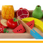 Simulation Kitchen Pretend Toy Wooden Classic Game Montessori Educational Toy For Children Kids Gift Cutting Fruit Vegetable Set