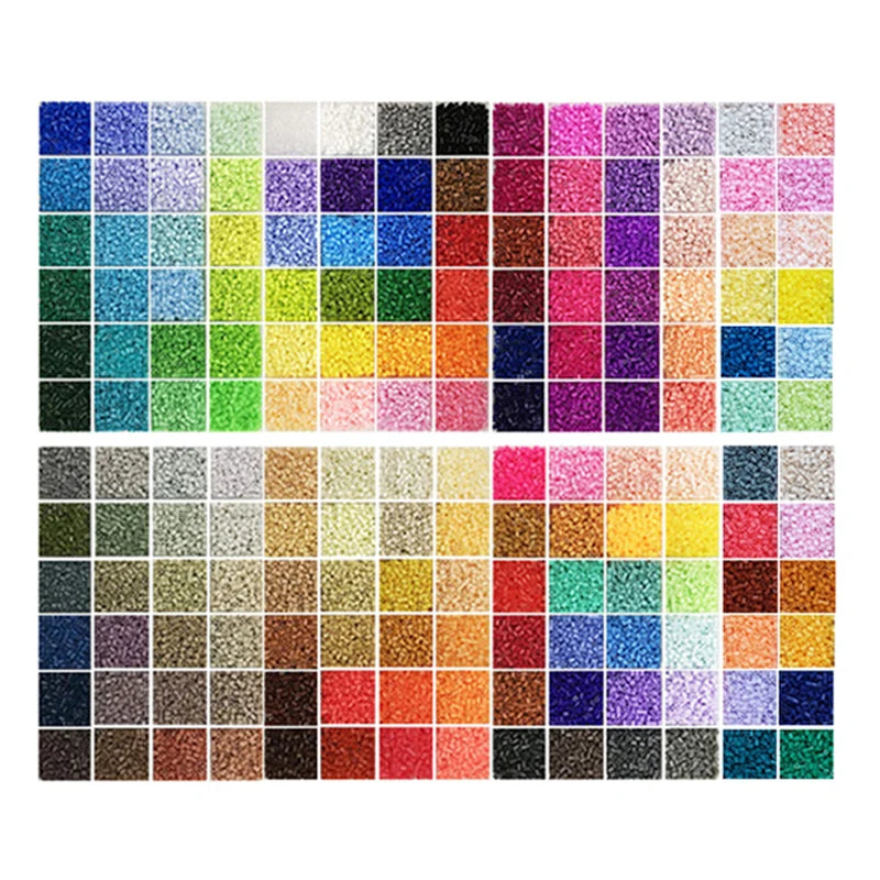 168colors/set Yantjouet 2.6mm Mini Iron Beads Kit Pixel Art Perler Beads Gift Black/White Hama Beads Fuse Beads Diy Puzzles