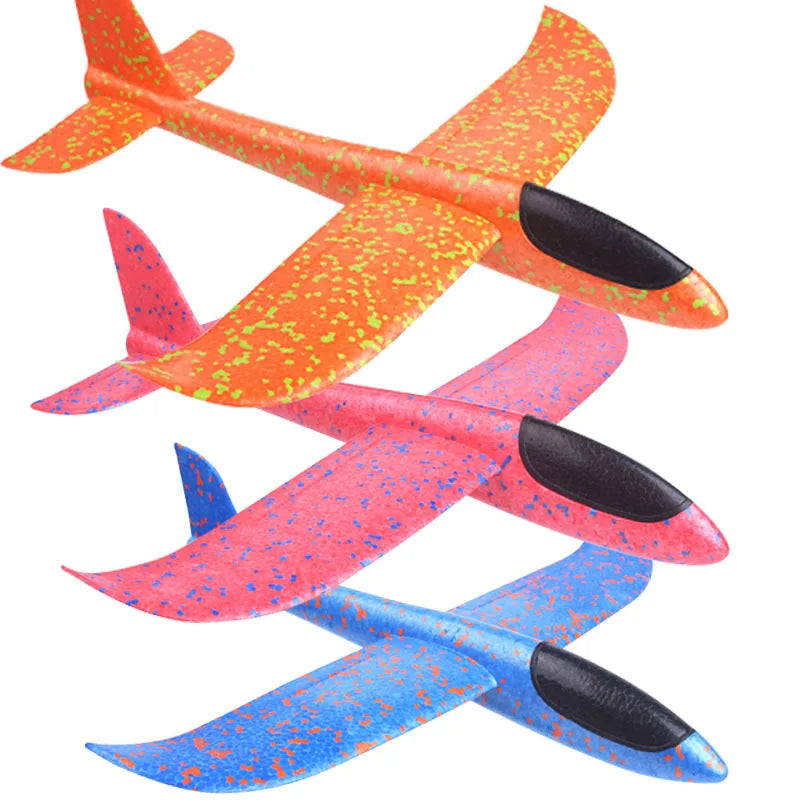 49CM Hand Throw  Free Fly Glider Planes Foam  Model EPP  Breakout Aircraft Party Game Children Outdoor Fun Gift Toys For Kids