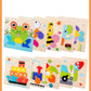 Baby Wooden 3D Puzzles Tangram Shapes Learning Educational Cartoon Animal Intelligence Jigsaw Toys For Children Gift