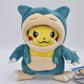 Cos Eevee Pikachu Cosplay Plush Toy Charizard Peluche Snorlax Garchomp Tyranitar Hydreigon Stuffed Animal Doll Plushies Toy Gift