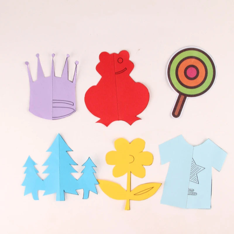 Paper-Cut Set Paper Cutting Scissor Skills Activity Cutting Book Kids Crafts Toys Kits Preschool with Child-Safe Scissors