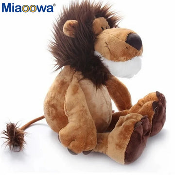 25cm Cute Jungle Animal Plush Toys Stuffed Lion Elephant Giraffe Monkey Plush Doll Toys for Kids Baby Children Birthday Gift