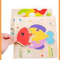 Baby Wooden 3D Puzzles Tangram Shapes Learning Educational Cartoon Animal Intelligence Jigsaw Toys For Children Gift