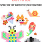 Handmade Magic Water Fuse Beads Creative Beads DIY Art Crafts Toys Magic Water Sticky Beads Sensory Toys Set with Accessories