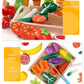 Simulation Kitchen Pretend Toy Wooden Classic Game Montessori Educational Toy For Children Kids Gift Cutting Fruit Vegetable Set