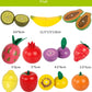 Simulation Kitchen Pretend Toy Wooden Classic Game Montessori Educational Toy For Children Kids Gift Cutting Fruit Vegetable Set
