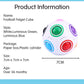 Rainbow Ball Puzzle Magic Cube Football Fidget Toy Luminous 3D Brain Teasers Anti Stress Relief Educational Game for Kids Adults