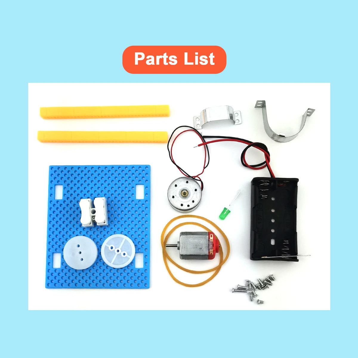 Mini Electric Generator Wheel Motor Model Energy conversion DIY STEM Toys For Kids LED Education Science Experiment Project Gift
