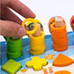 3D Preschool Children Educational Toys Wooden Montessori Arithmetic Magnetic Fishing Digital Shape Matching Building Block Toys