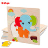 Baby Wooden 3D Tangram Puzzle – Educational Cartoon Animal Toy