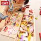Cartoon Wooden Toy Rabbit Changing Clothes Puzzles Montessori Educational Dress Changing Jigsaw Puzzle Toys Children Kids Gifts