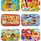 Hot New 60 Pieces Wooden Puzzle Toys for Children Cartoon Vehicle Animal Wood Jigsaw Baby Learning Educational Toy Kids Gift
