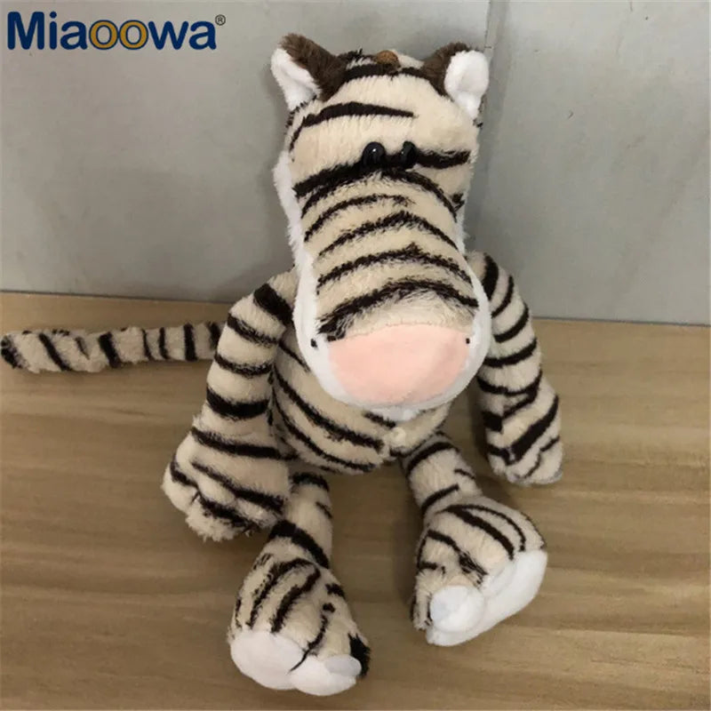 25cm Cute Jungle Animal Plush Toys Stuffed Lion Elephant Giraffe Monkey Plush Doll Toys for Kids Baby Children Birthday Gift
